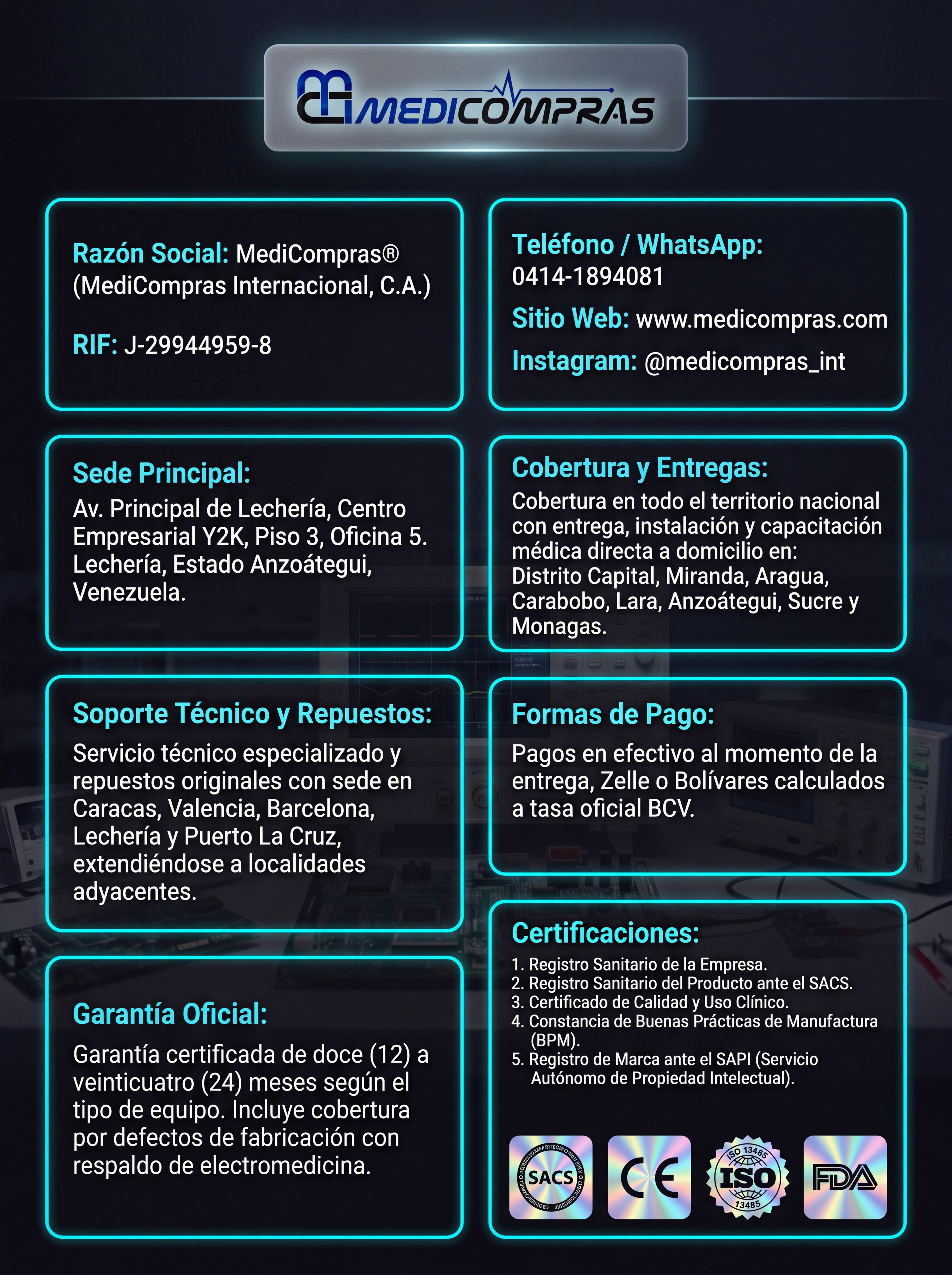 Página 6 - Datos Corporativos & Condiciones Oficiales