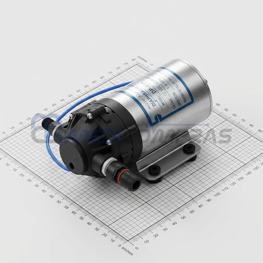 Micro Bomba de Diafragma de Alta Presión 12V