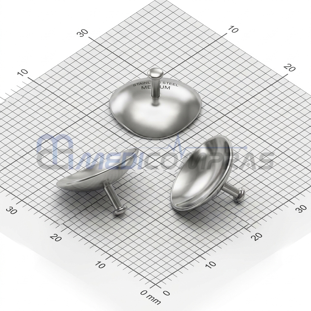 Protector Corneal de Acero Inoxidable con Mango