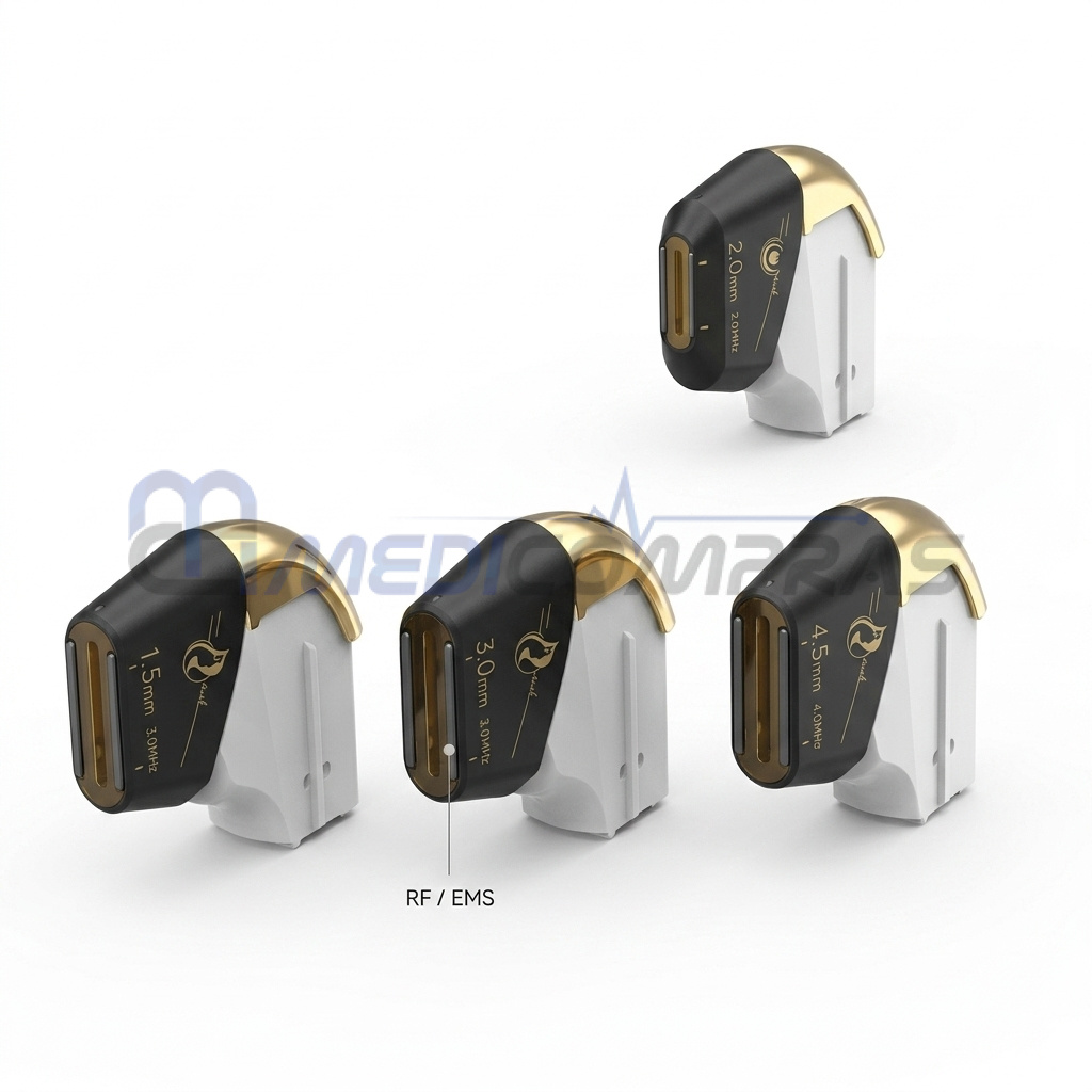 Cartuchos Intercambiables de Ultrasonido Focalizado (HIFU) con RF y EMS